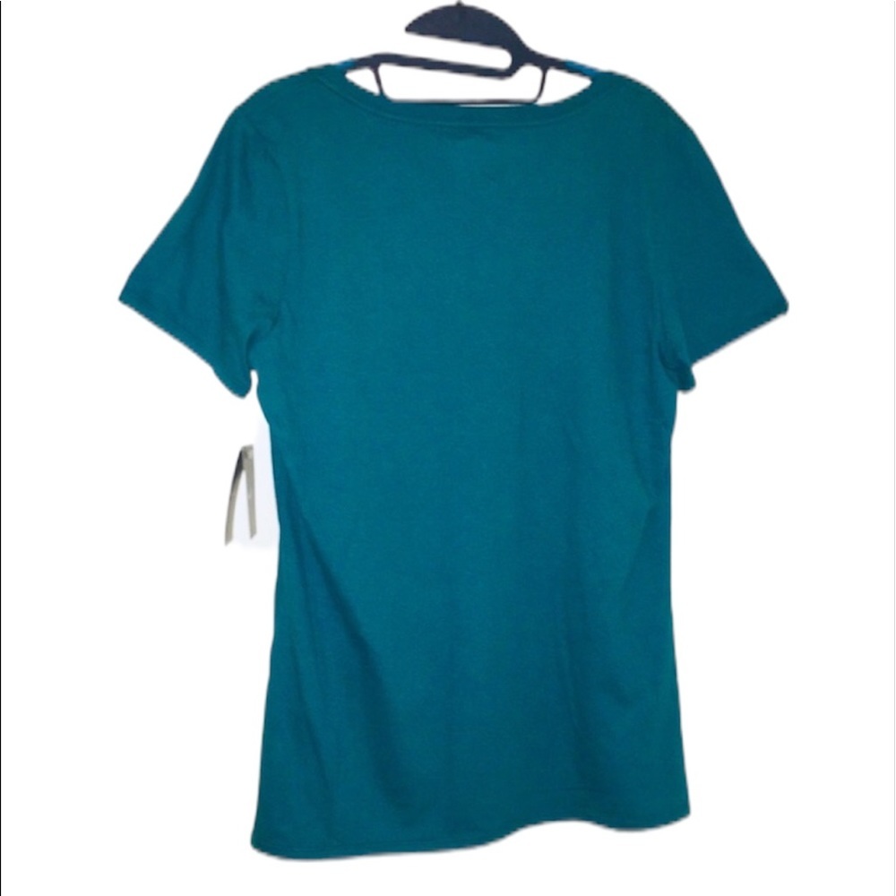 NWT Nike: Medium Just Do It Green/White Short Sleeve Round Neck Workout T Shirt - Picture 2 of 4